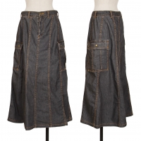  tricot COMME des GARCONS Chambray Bush Skirt Grey M