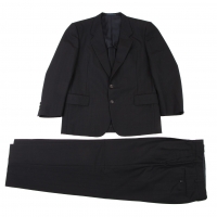  COMME des GARCONS HOMME DEUX Wool Stripe Jacket & Pants Navy S