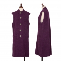  Plantation Sleeveless Knit Dress Purple M