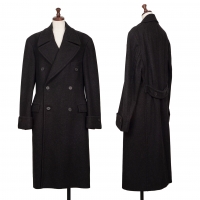  EMPORIO ARMANI Wool Long Coat Black M-L