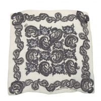  45R Dyed Paisley Handkerchief Ivory 