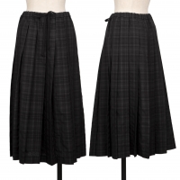  tao Check Pleats Skirt Black S