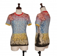  Jean-Paul GAULTIER FEMME Multicolor Floral Print T Shirt Multi-Color 40