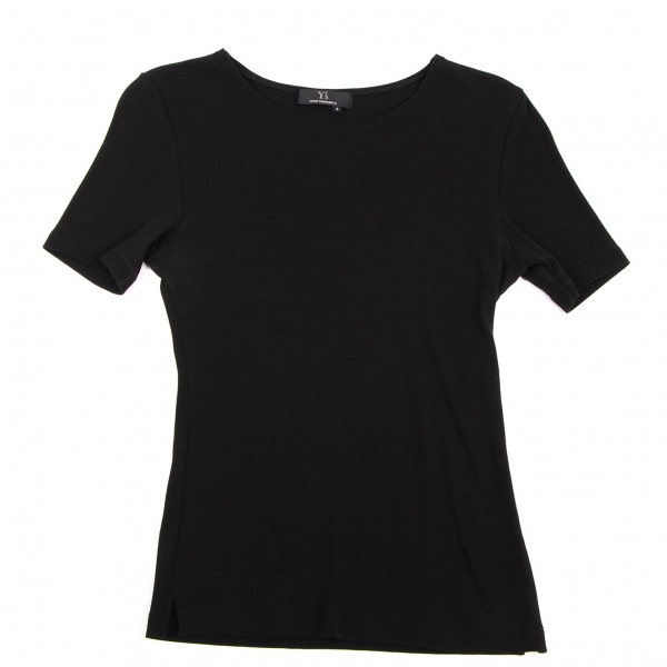 ワイズY’s ストレッチ半袖Tシャツ 黒3