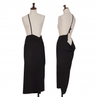  Yohji Yamamoto FEMME Wool Waist Strap Skirt Black S