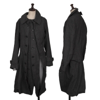  JUNYA WATANABE COMME des GARCONS Wool Folded Design Coat Grey S