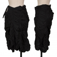  tao COMME des GARCONS Cotton Shirring Waist Belt Skirt Black S