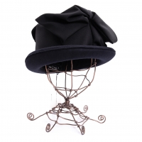  tricot COMME des GARCONS Ribbon Patch Wool Hat Navy,Black 