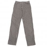  agnes b. Hickory Stripe Pants (Trousers) Black 40