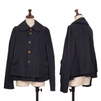  COMME des GARCONS Poly Layered Design Jacket Navy M
