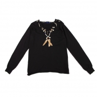  JUNYA WATANABE MAN Antique Necklace Design Knit Sweater (Jumper) Black S