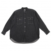  COMME des GARCONS HOMME Long Sleeve Denim Shirt Black M-L