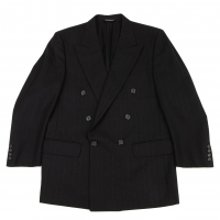  Burberrys' Wool Stripe Jacket Black S-M