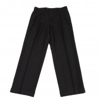  Unbranded Wool Stripe Pants (Trousers) Black S-M