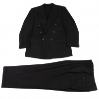  Burberrys' Wool Stripe Jacket & Pants Black S-M