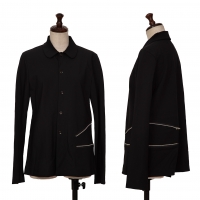  tricot COMME des GARCONS Zipper Shirt Jacket Black S-M