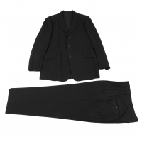  Yohji Yamamoto POUR HOMME Lapel Switching Jacket & Pants Black 2 3