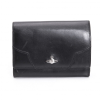  Vivienne Westwood Orb Design Bi-fold Wallet Black 