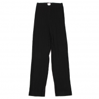  ISSEY MIYAKE Back Velor Switching Pleated Pants (Trousers) Black M