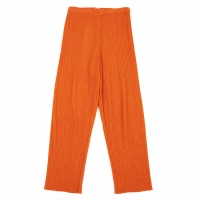  ISSEY MIYAKE Crepe Pleated Pants (Trousers) Orange S-M