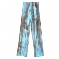  ISSEY MIYAKE Smudge Graphic Printed Pants (Trousers) Sky blue S-M