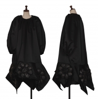  COMME des GARCONS Floral Design Flare Dress Black XS