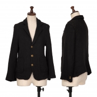  tricot COMME des GARCONS Mohair Blended Wool Knit Jacket Black M