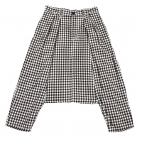  tricot COMME des GARCONS Gingham Check Dropped Crotch Pants (Trousers) White,Grey S
