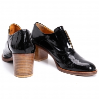  BELLINI Patent Leather Heel Shoes Black 38