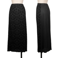  Unbranded Front Flocked Print Skirt Black S-M