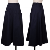  Y's Pocket Design Flare Skirt Navy 1