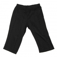  ISSEY MIYAKE HaaT Dyed Cotton Lace Cropped Pants (Trousers) Black 2
