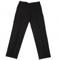  COMME des GARCONS HOMME DEUX Wool Pinstripe Pants (Trousers) Black S