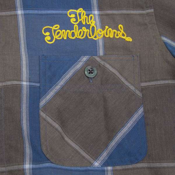 TENDERLOIN テンダーロイン 刺繍　チェーン　長袖シャツ ポケット