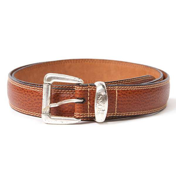 hugo boss brown belt sale