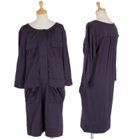  BODY DRESSING Deluxe wool jersey safari dress(K-23041) purple 38(S)