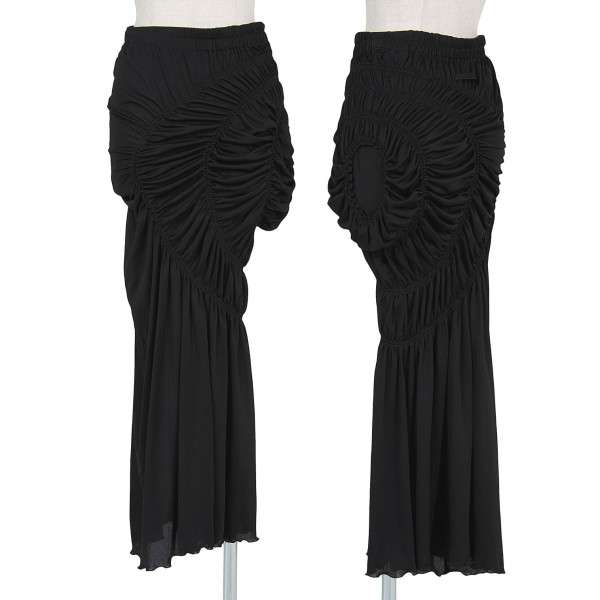 【SALE】ジャンポールゴルチエ ファムJean Paul GAULTIER FEMME 円形シャーリングデザインスカート 黒40