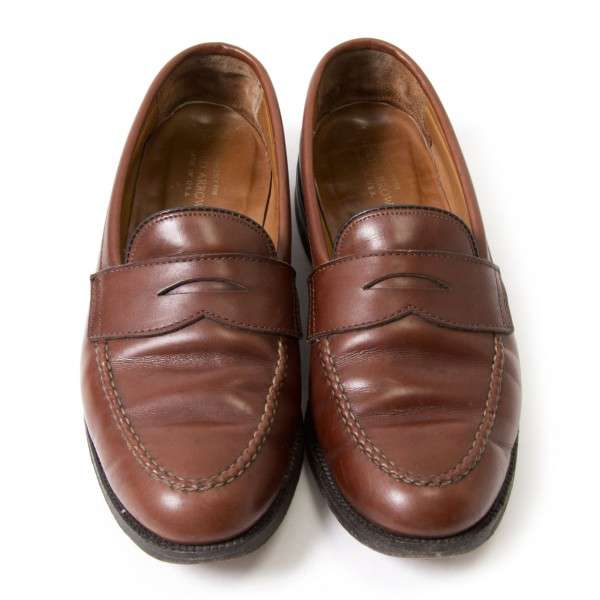 FINAL PRICE) ALDEN UNITED ARROWS Leather loafers Brown US About 