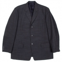  (SALE) Y's for men Poly- wool stripe jacket Navy S