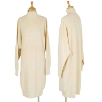  (FINAL PRICE) robe COMME des GARCONS High necked long knit (Jumper) Ivory About  M