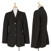  (SALE) Jean Paul GAULTIER CLASSIQUE Stripe 3B jacket Black 40