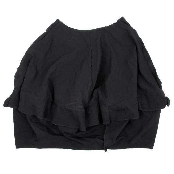 【SALE】コムデギャルソンCOMME des GARCONS 製品染めポリ変形スカート 黒S