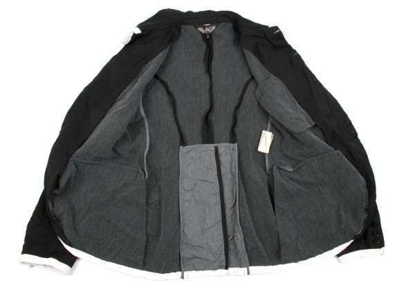 【販売終了】【SALE】ブラック コムデギャルソンBLACK COMME des GARCONS ストレッチ製品染めラインデザインジャケット
