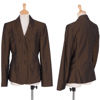  (FINAL PRICE) Jean Paul GAULTIER CLASSIQUE Design jacket Brown 40