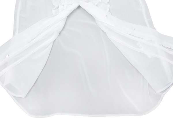 【販売終了】コムデギャルソン シャツ COMME des GARCONS SHIRT フロントフリルデザインラウンドカラーシャツ 白M｜DC