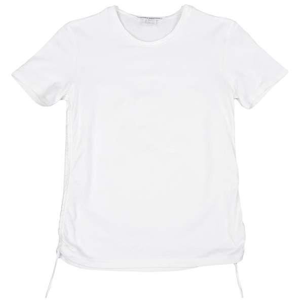 【SALE】イッセイミヤケ ホワイトレーベルISSEY MIYAKE WHITELABEL サイドレースアップデザイン半袖Tシャツ 白3