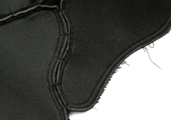 【販売終了】コムデギャルソンCOMME des GARCONS ウール中綿デザイン半袖ジャケット 黒M｜PLAYFUL