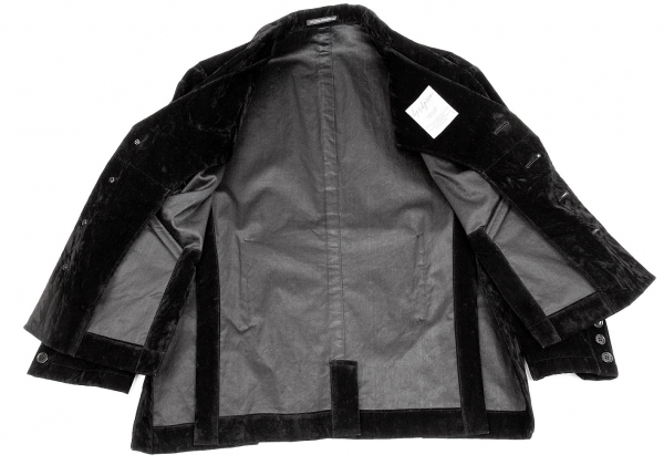 Yohji Yamamoto FEMME Fake suede deformation jacket Black 1 | PLAYFUL