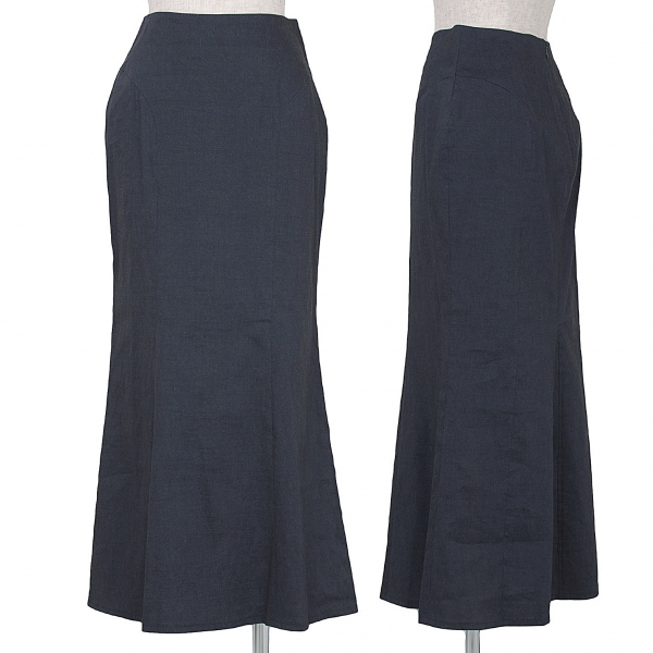 【最終値下げ】ロメオジリROMEO GIGLI カッティングデザインAラインスカート 紺M位