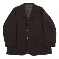  (SALE) Y's for men Gabardine patch pocket jacket Brown S